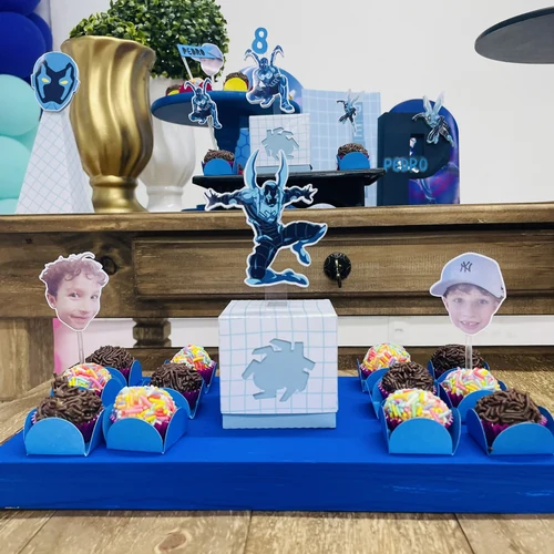 Decoração de festa Besouro Azul — Festaria