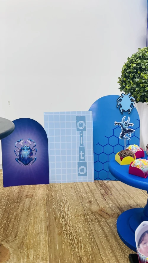 Decoração de festa Besouro Azul — Festaria