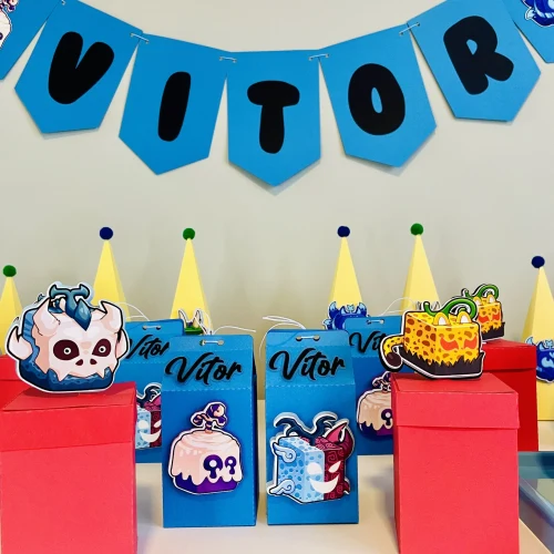 Decoração de festa Blox Fruit — Festaria