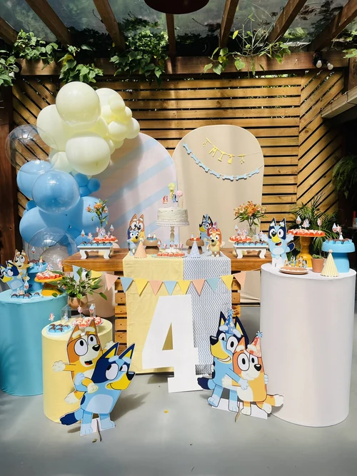 Decoração de festa Bluey e Bingo — Festaria