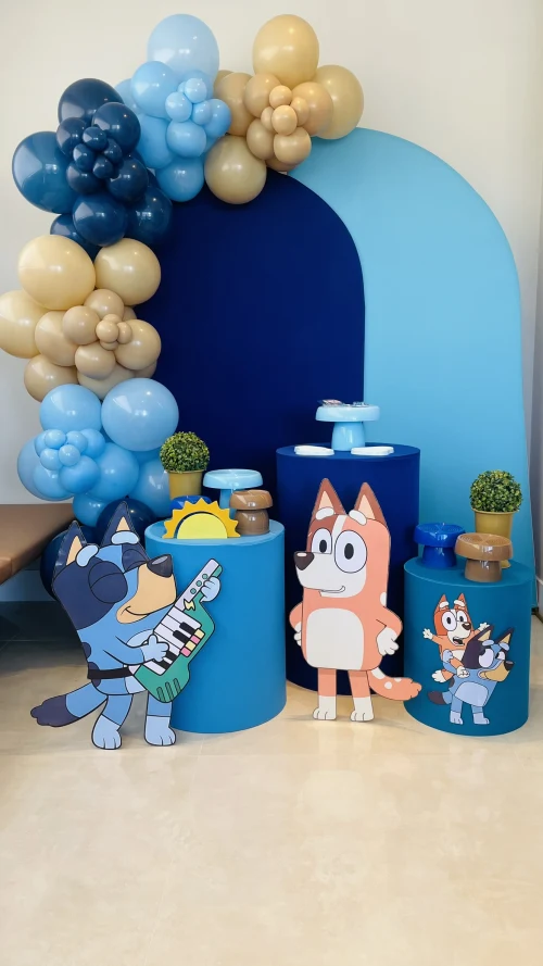 Decoração de festa Bluey e Bingo — Festaria