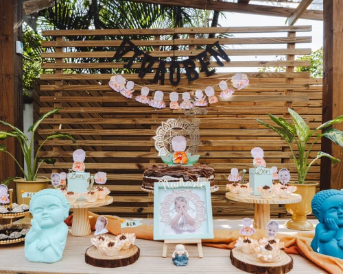 Decoração de festa Buda baby — Festaria