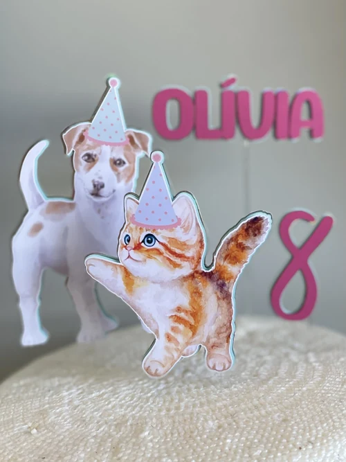 Decoração de festa Cachorrinhos — Festaria
