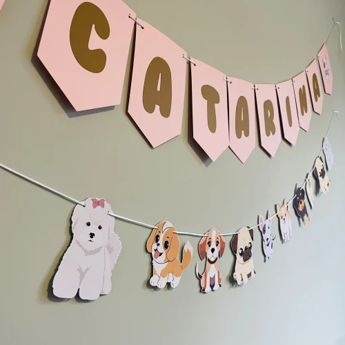 Decoração de festa Cachorrinhos — Festaria