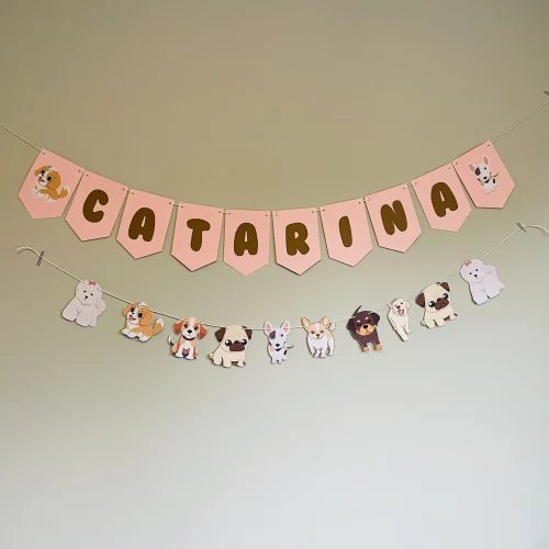 Decoração de festa Cachorrinhos — Festaria