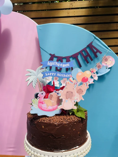 Decoração de festa Capivara — Festaria