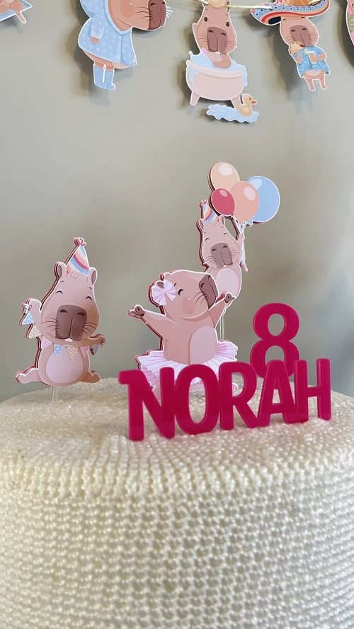 Decoração de festa Capivara — Festaria