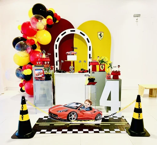 Decoração de festa Ferrari — Festaria