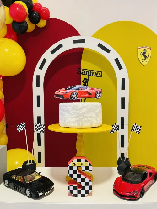 Decoração de festa Ferrari — Festaria
