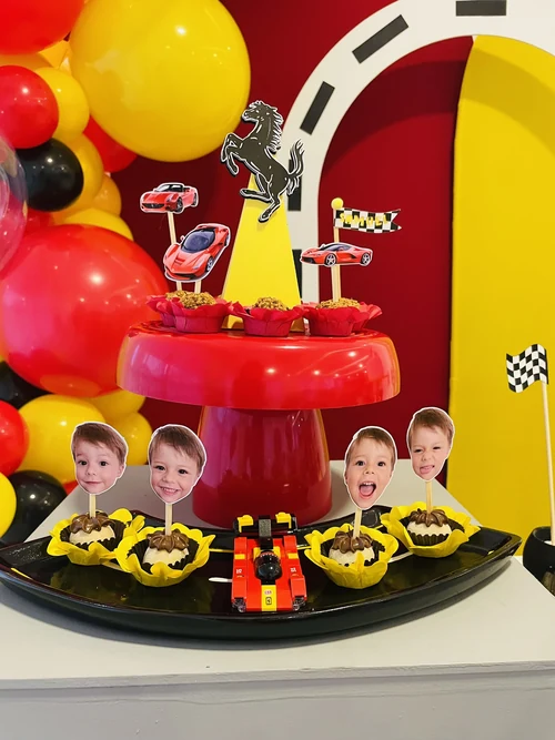 Decoração de festa Ferrari — Festaria