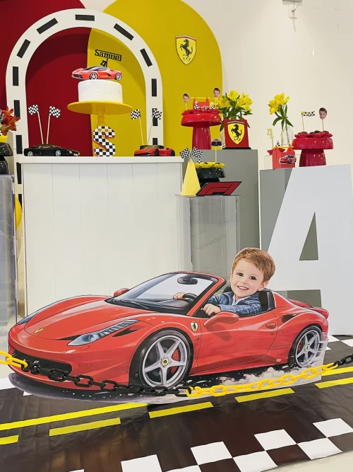 Decoração de festa Ferrari — Festaria