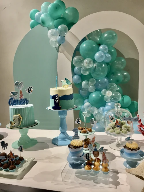 Decoração de festa Fundo do Mar — Festaria