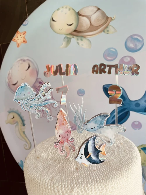 Decoração de festa Fundo do Mar — Festaria