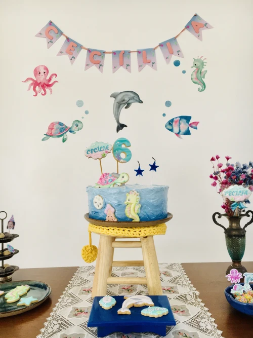 Decoração de festa Golfinho — Festaria