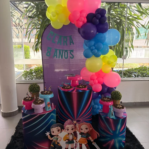Decoração de festa Guerreiras do Kpop — Festaria