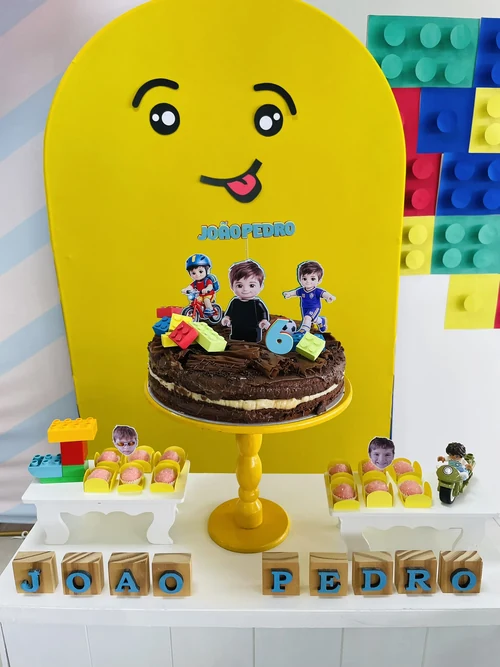 Decoração de festa Lego — Festaria