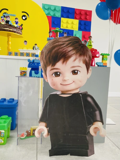 Decoração de festa Lego — Festaria