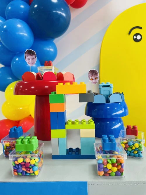 Decoração de festa Lego — Festaria