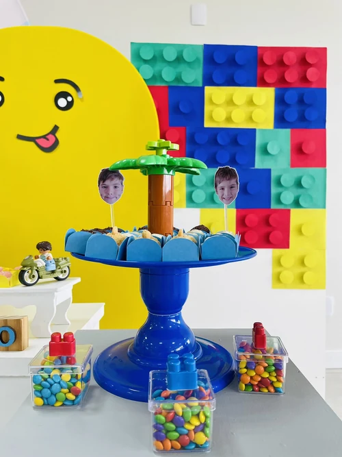 Decoração de festa Lego — Festaria