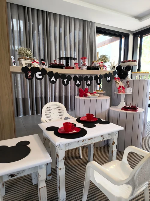 Decoração de festa Minnie — Festaria