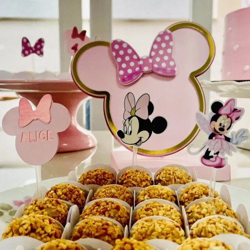 Decoração de festa Minnie — Festaria