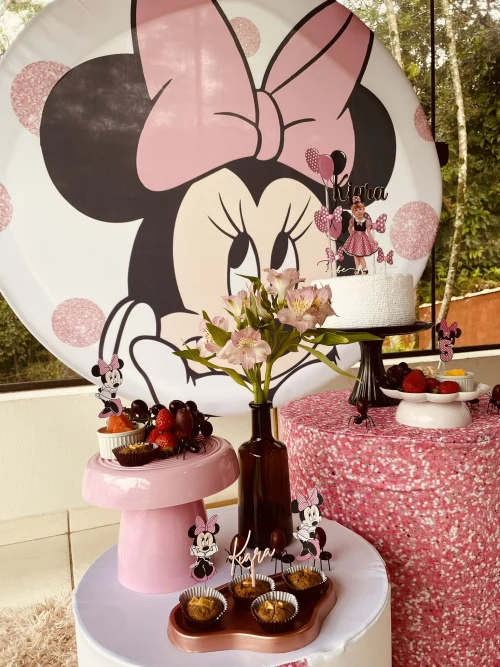 Decoração de festa Minnie — Festaria
