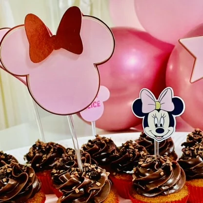 Decoração de festa Minnie — Festaria