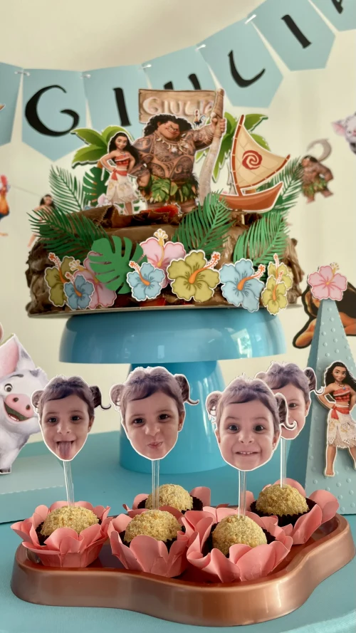 Decoração de festa Moana — Festaria