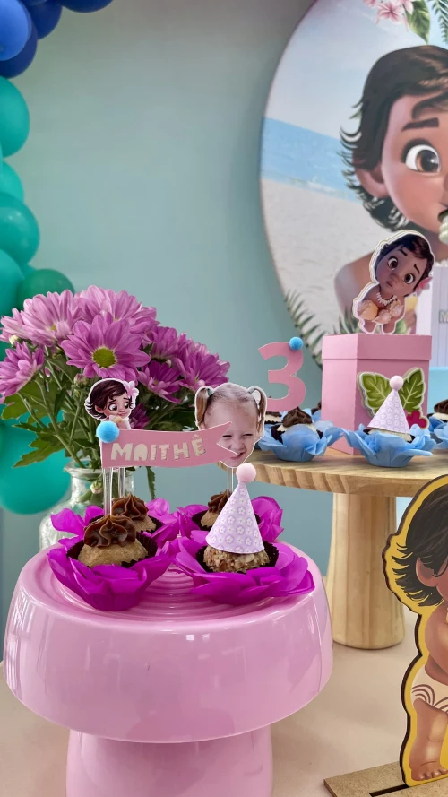 Decoração de festa Moana — Festaria