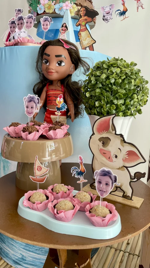 Decoração de festa Moana — Festaria