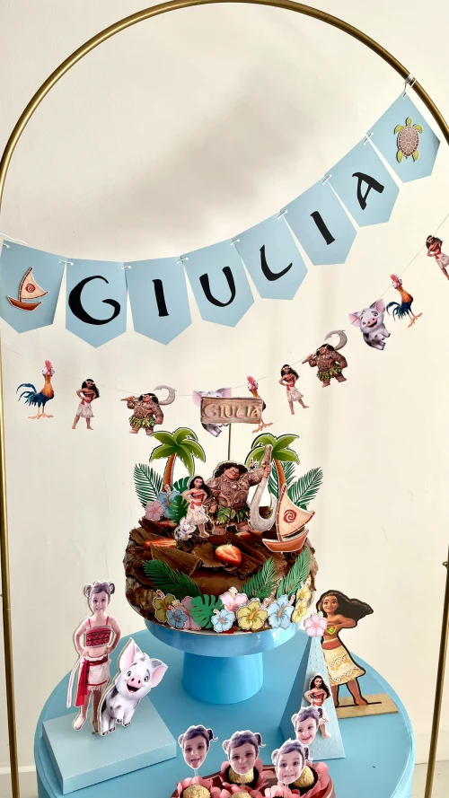 Decoração de festa Moana — Festaria