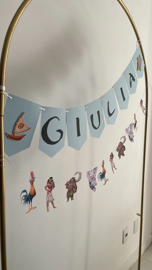 Decoração de festa Moana — Festaria