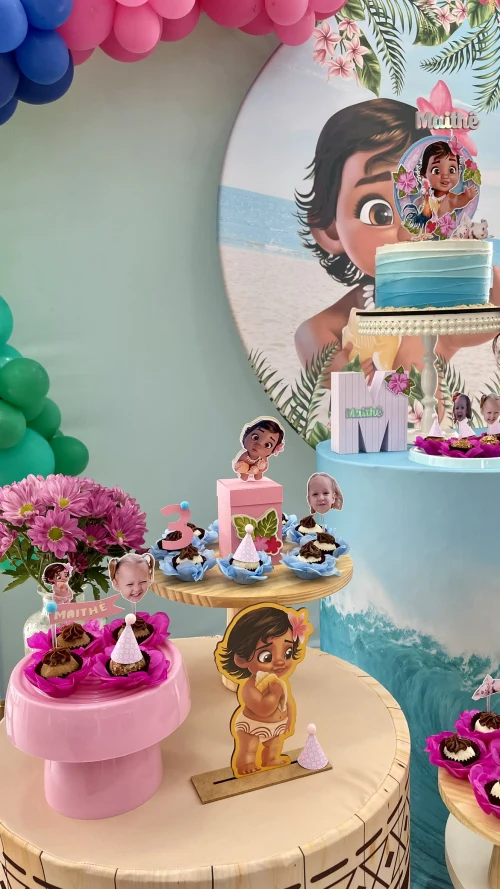 Decoração de festa Moana — Festaria