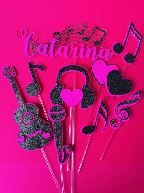 Decoração de festa Música — Festaria
