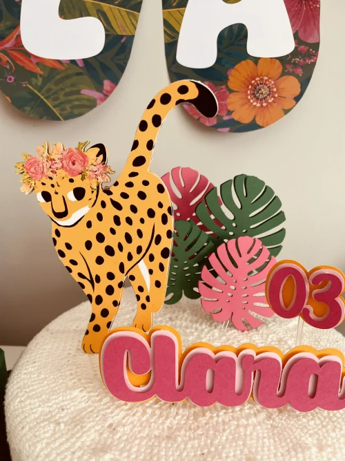 Decoração de festa Onça — Festaria
