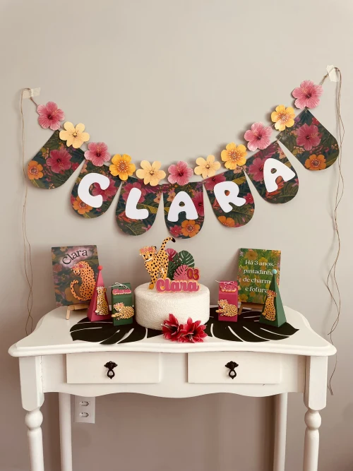 Decoração de festa Onça — Festaria