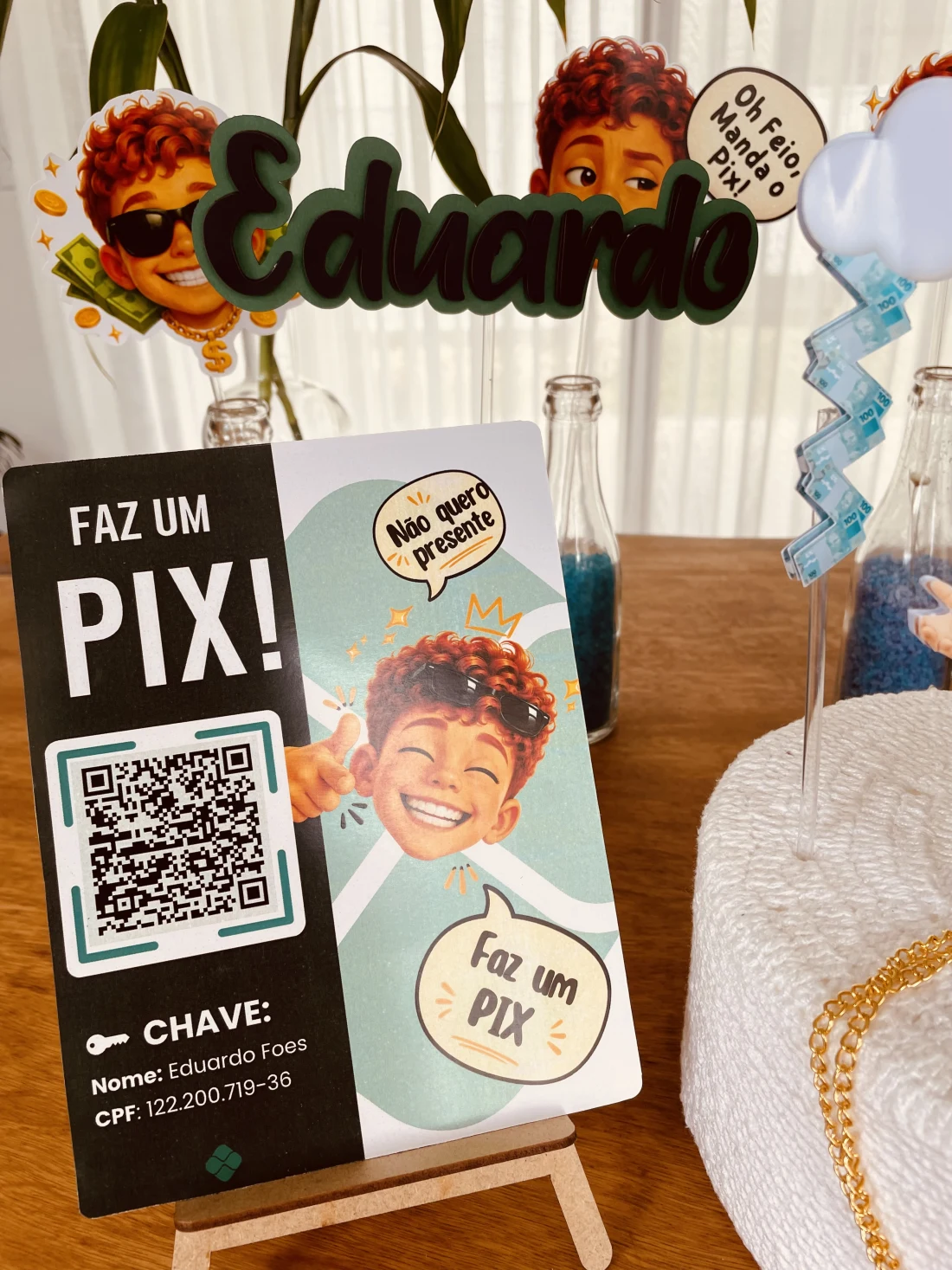 Decoração de festa Pix — Festaria