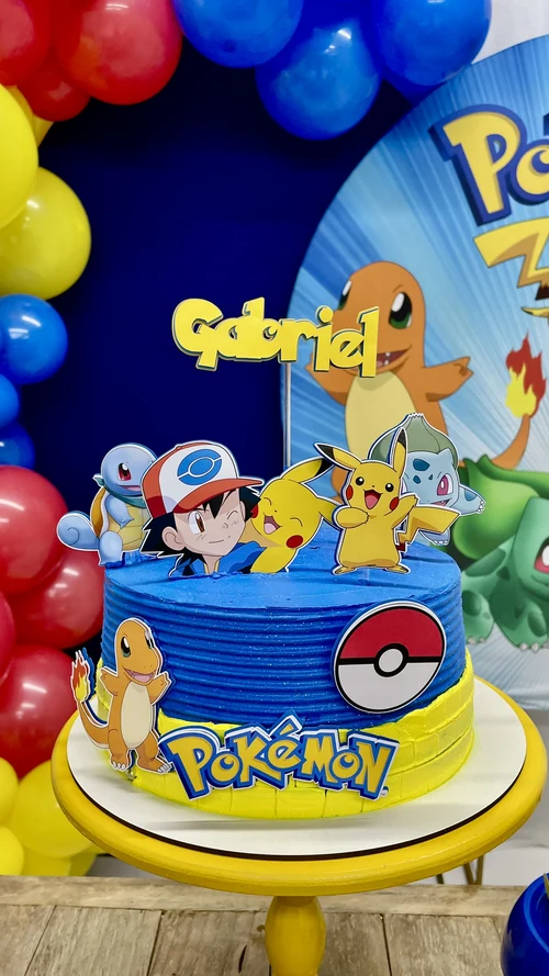Decoração de festa Pokemon — Festaria