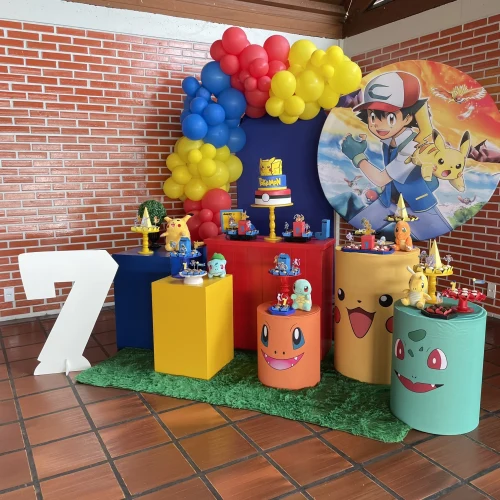 Decoração de festa Pokemon — Festaria