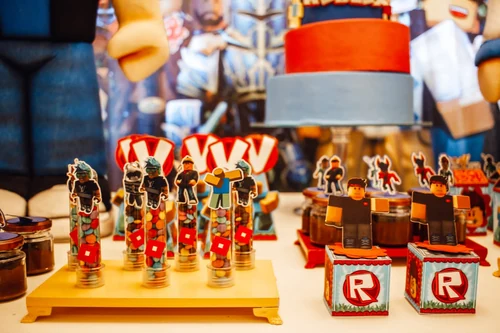 Decoração de festa Roblox — Festaria