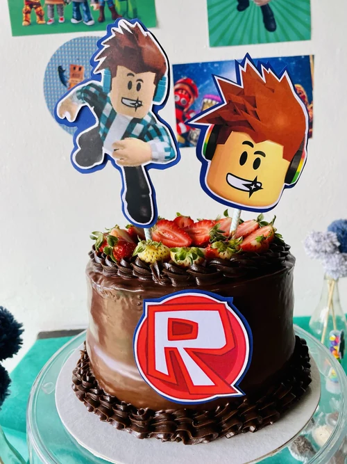 Decoração de festa Roblox — Festaria