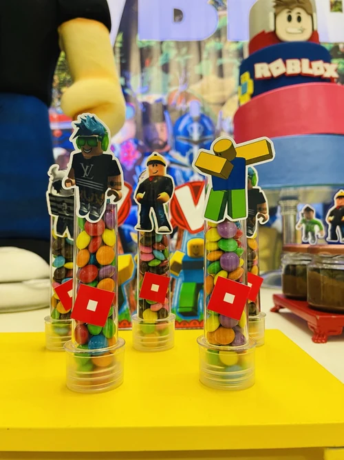 Decoração de festa Roblox — Festaria