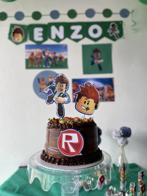 Decoração de festa Roblox — Festaria