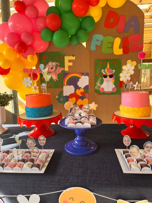 Decoração de festa Smile / dia feliz — Festaria