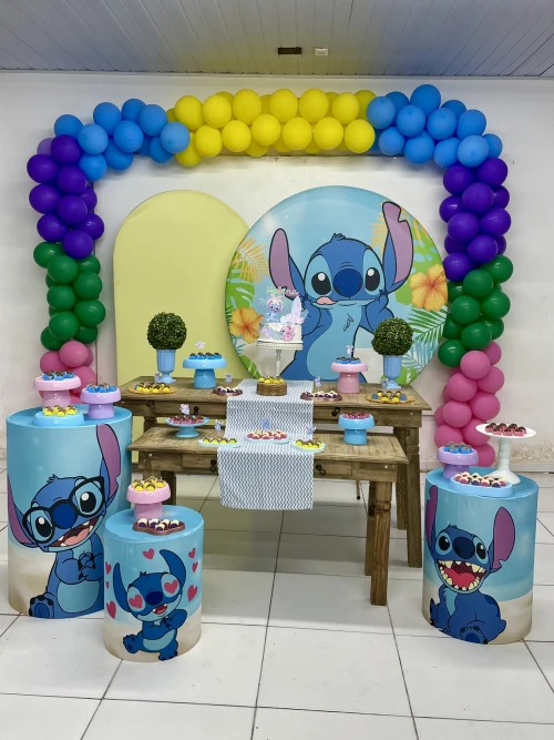 Decoração de festa Stitch — Festaria