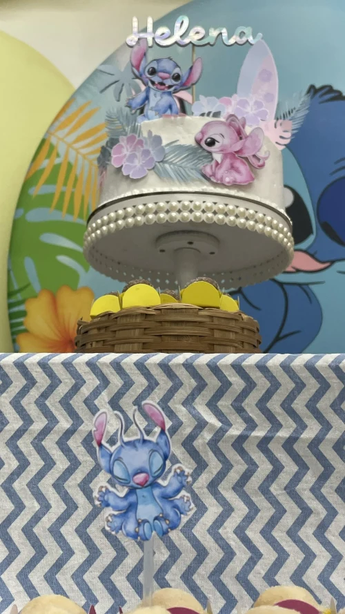 Decoração de festa Stitch — Festaria