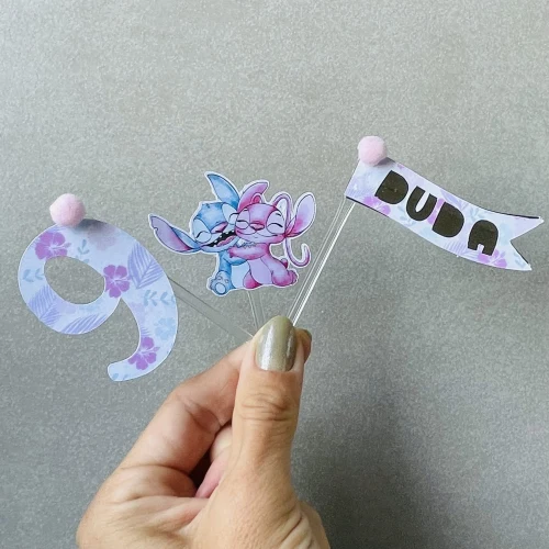 Decoração de festa Stitch — Festaria