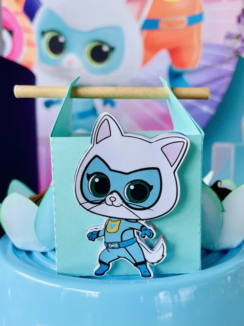 Decoração de festa Super Gatinhos — Festaria