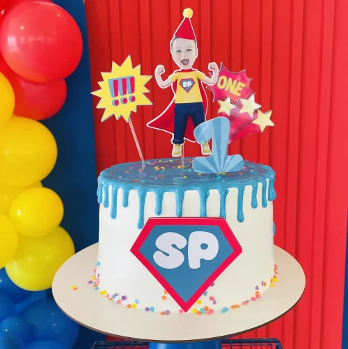 Decoração de festa Super Heróis personalizados — Festaria